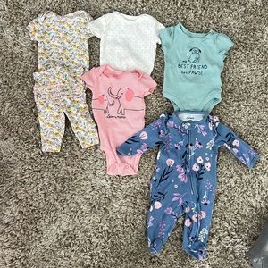 Carters 3 month baby girl bundle